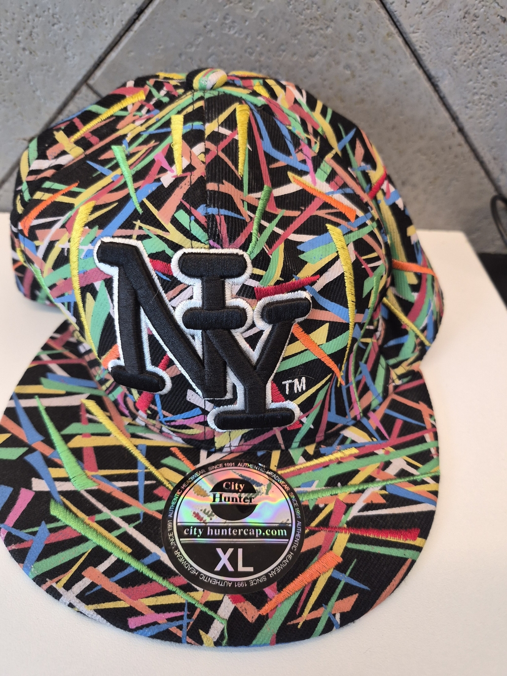 NY City Hunter XL Multicolor NY Shred Snapback Hat